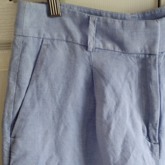 Loft wide leg 100 Linen ZIP front pants size 8 P - Picture 4 of 9